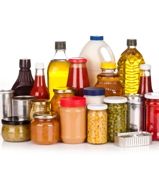 Packed instant food items
